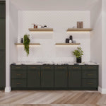 Slim Shaker Aberdeen Green Kitchen Cabinets - Slim Shaker Aberdeen Green Cabinets