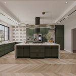 Slim Shaker Aberdeen Green Kitchen Cabinets - Slim Shaker Aberdeen Green Cabinets