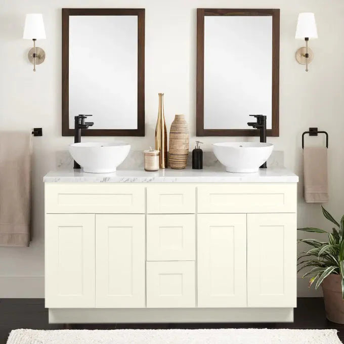 Shaker Antique White Bathroom Vanities Pre-Assembled