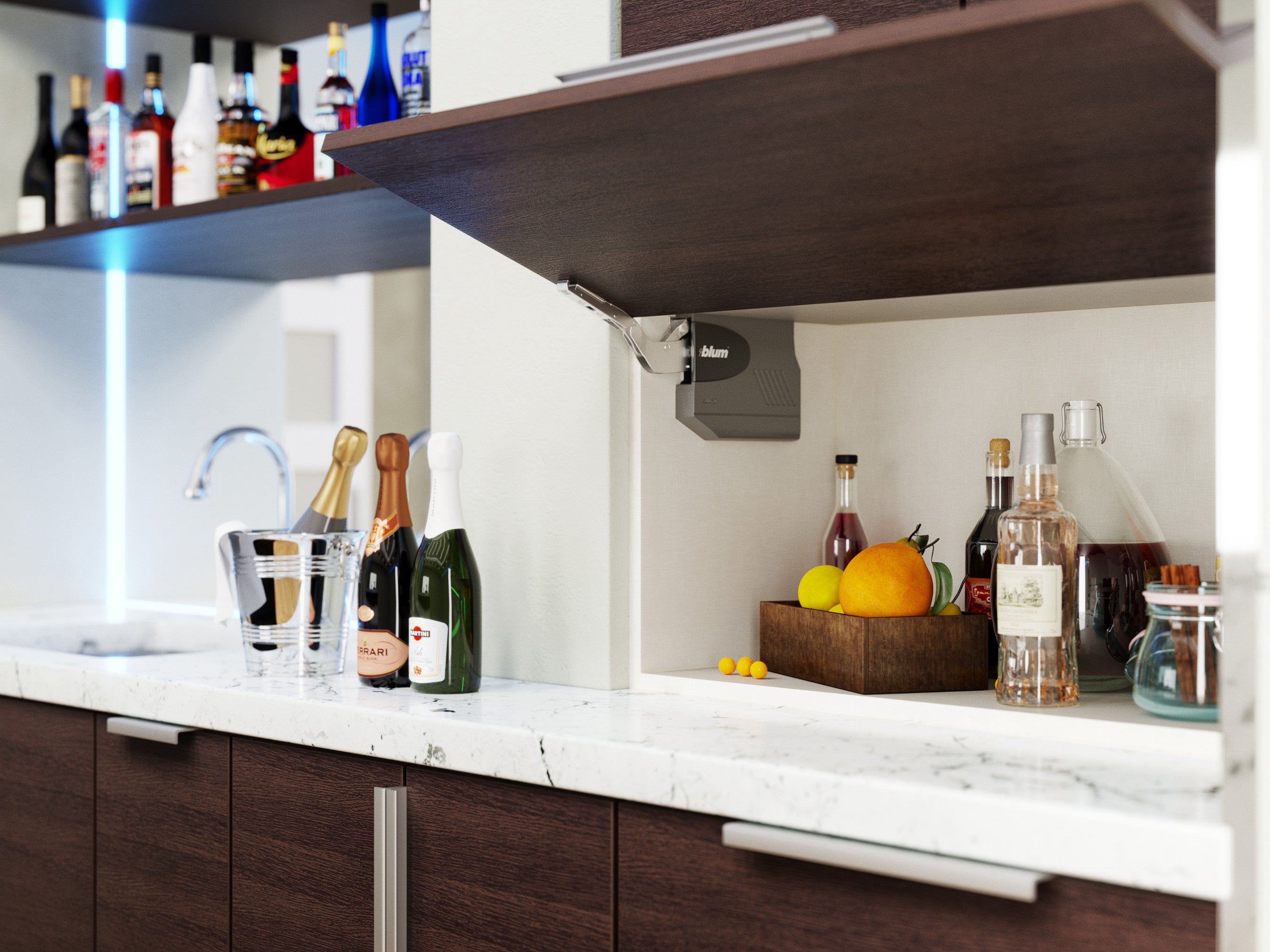 Torino Dark Wood Kitchen Cabinets Pre-Assembled - Torino Dark Wood Cabinets Pre-Assembled