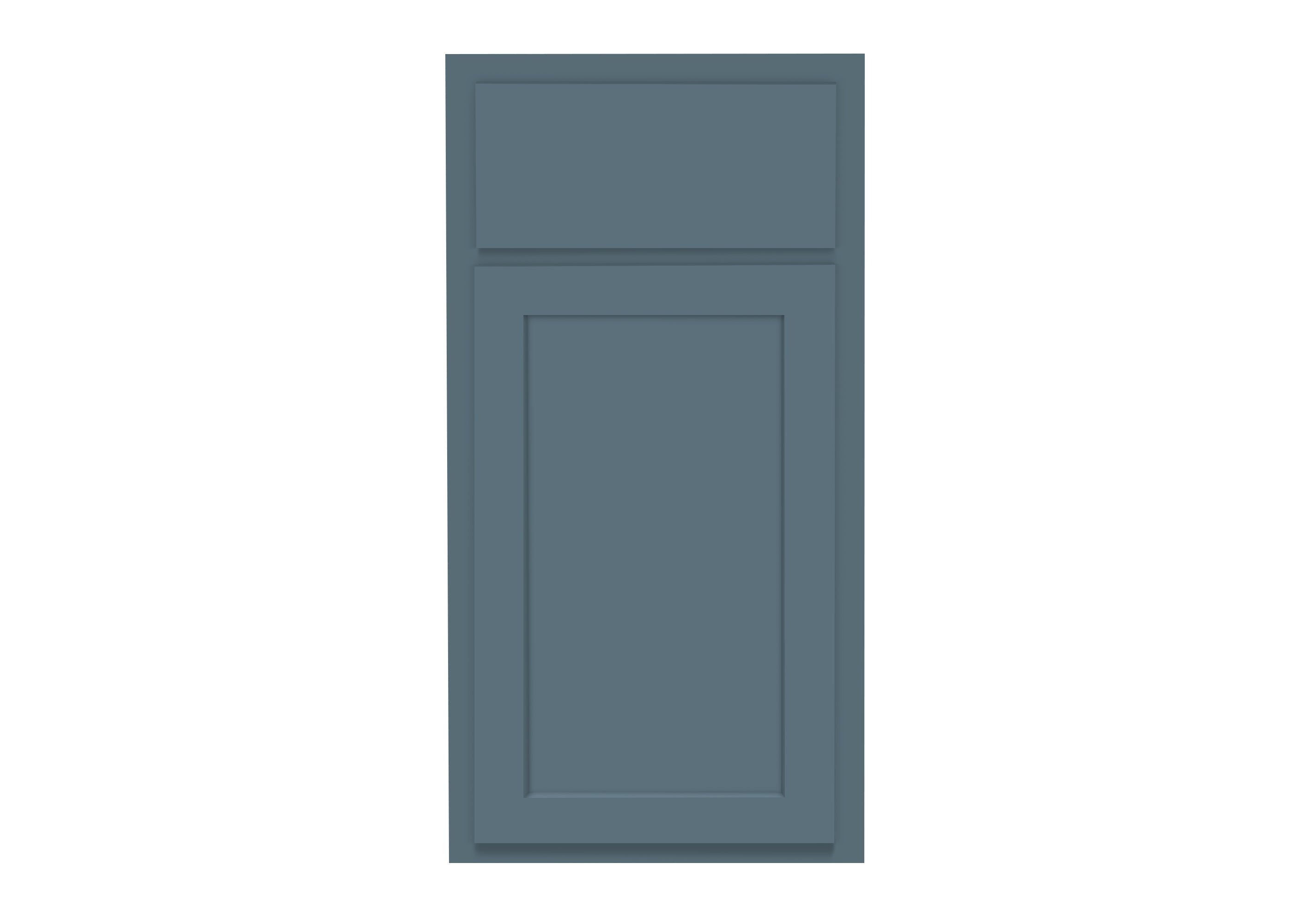 Provincial Blue Shaker Kitchen Cabinets - Provincial Blue Kitchen Cabinets