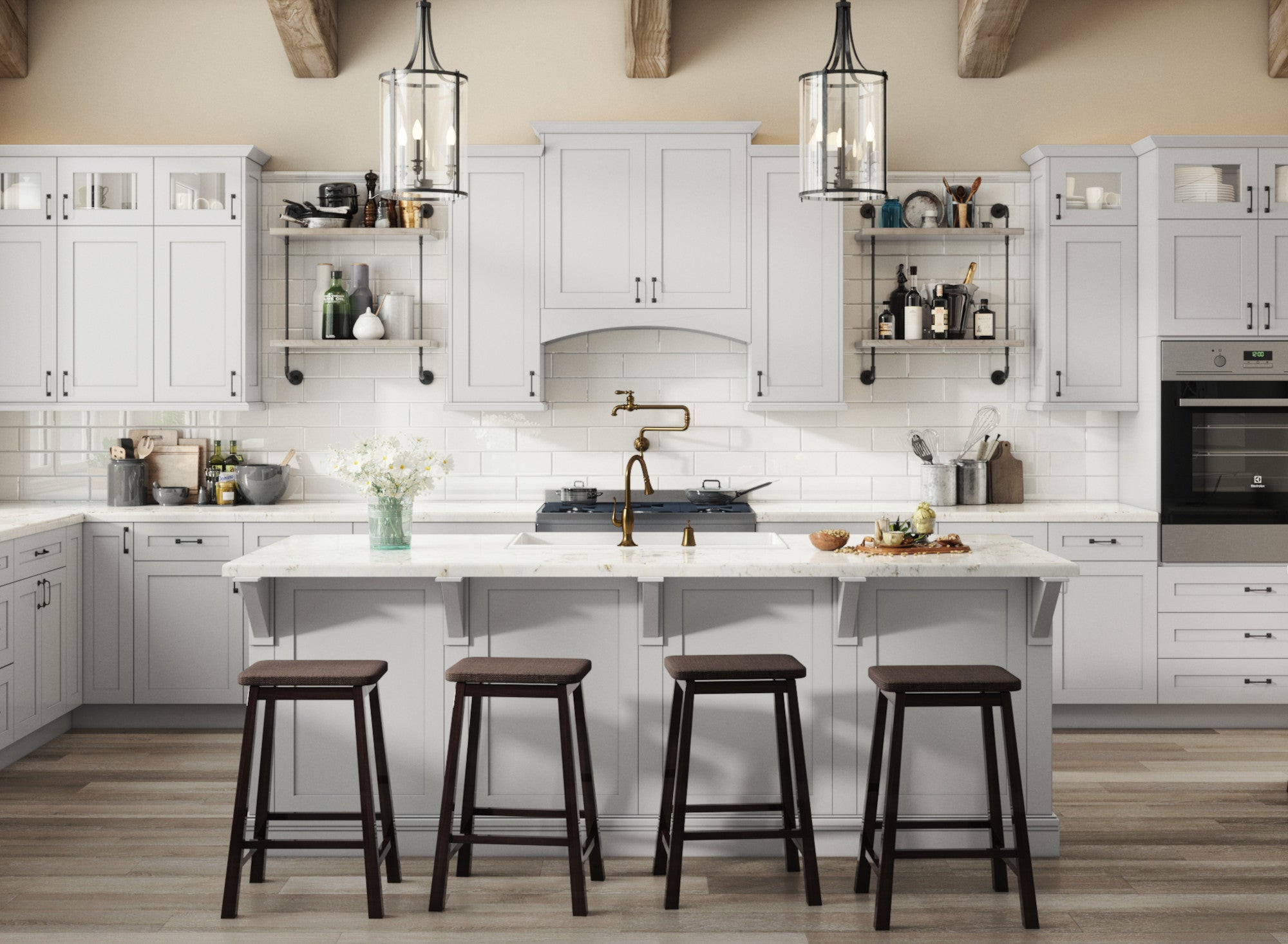 Shaker Dove Kitchen Cabinets - Shaker Dove Cabinets