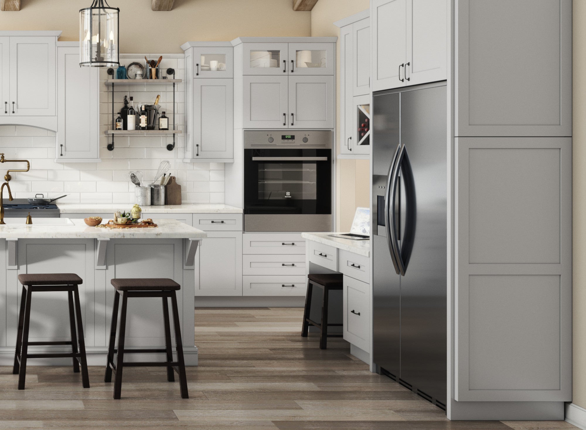 Shaker Dove Kitchen Cabinets - Shaker Dove Cabinets
