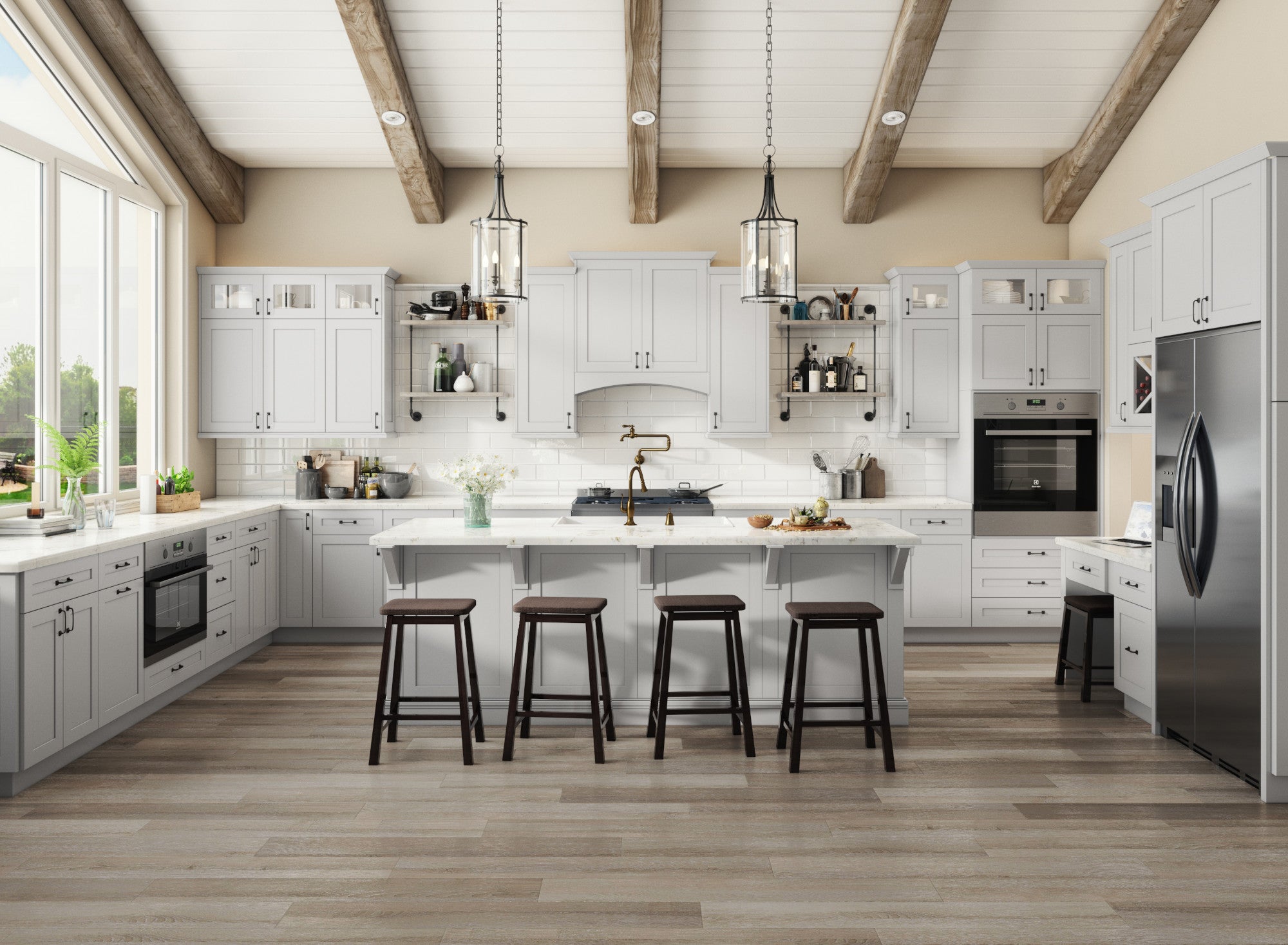 Shaker Dove Kitchen Cabinets - Shaker Dove Cabinets