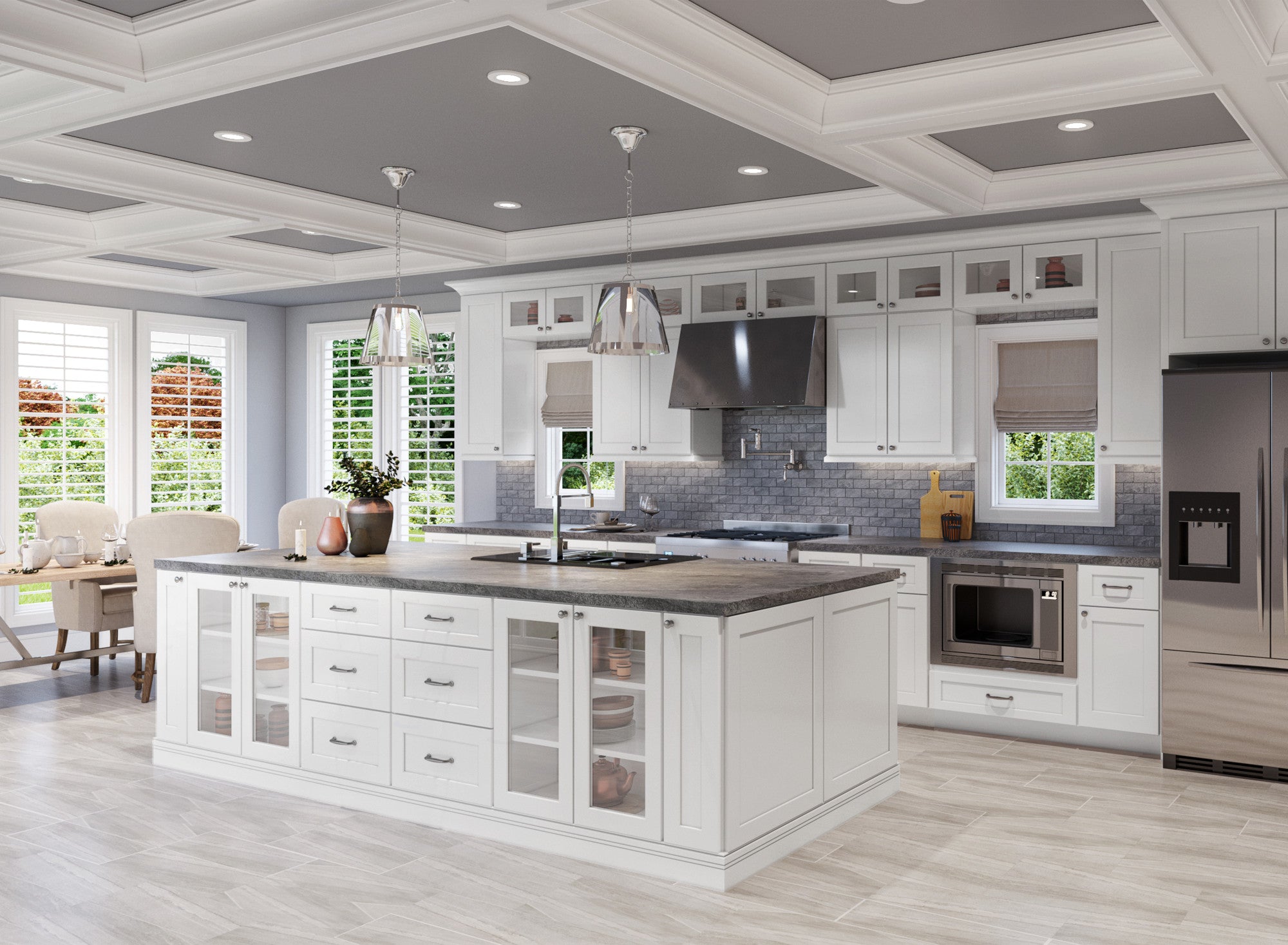 Shaker White Kitchen Cabinets Pre-Assembled - Shaker White Cabinets Pre-Assembled