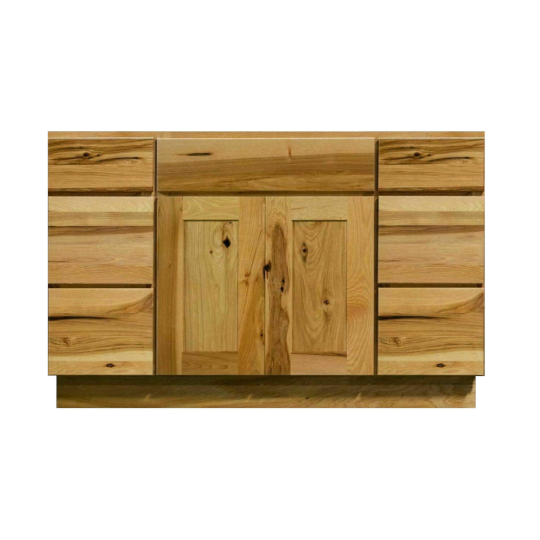 Knotty Hickory Shaker 48" Vanity Combo w/ Drawers
