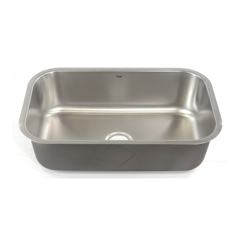 30" Single Undermount Stainless Steel Kitchen Sink 18G 30" x 18" x 9â€