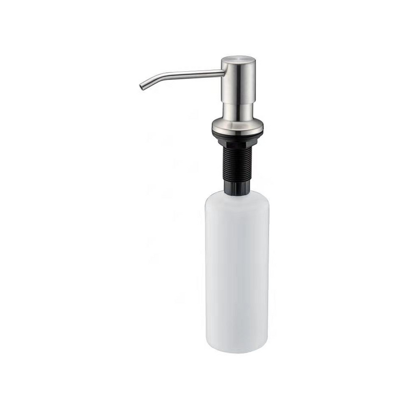 Soap Dispenser Round Style Brushed Nickel