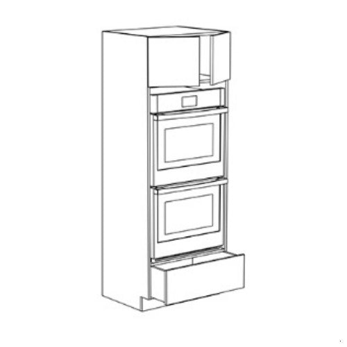 Walnut Slab 30" W x 90" H Double Oven