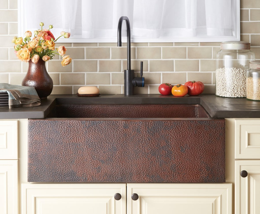 Copper Farmhouse Kitchen Sink
