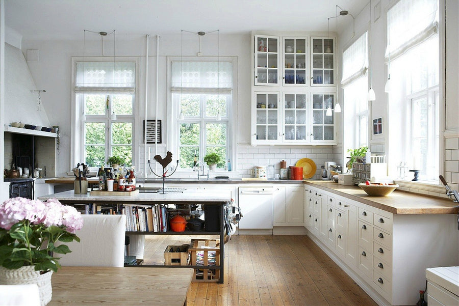 Country Kitchen Cabinet Glass Doors