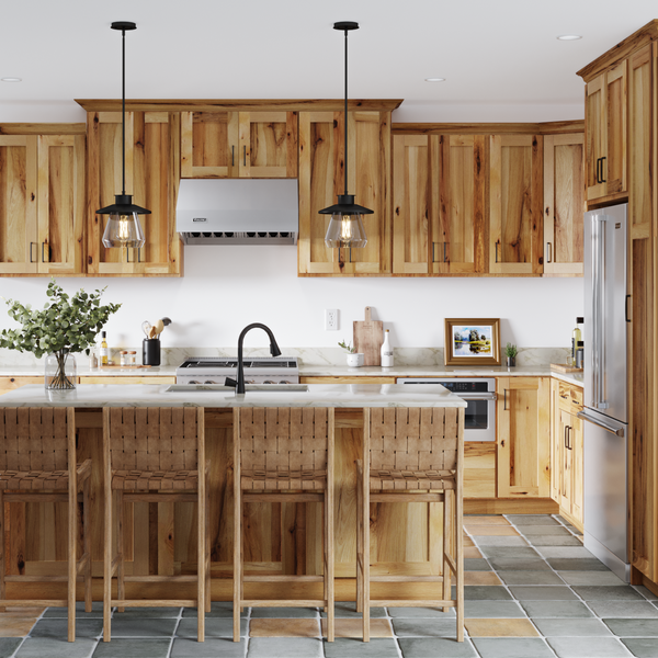 Rustic Hickory Cabinets 7 Design Ideas
