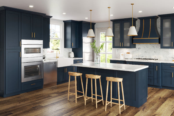 Introducing Navy Blue Shaker Kitchen Cabinets