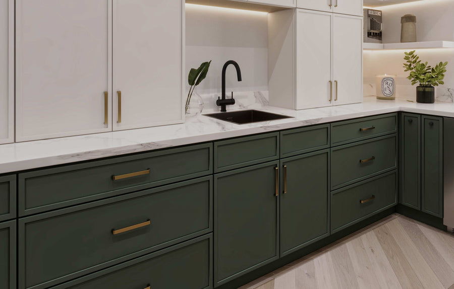 Slim Shaker Aberdeen Green Vanities