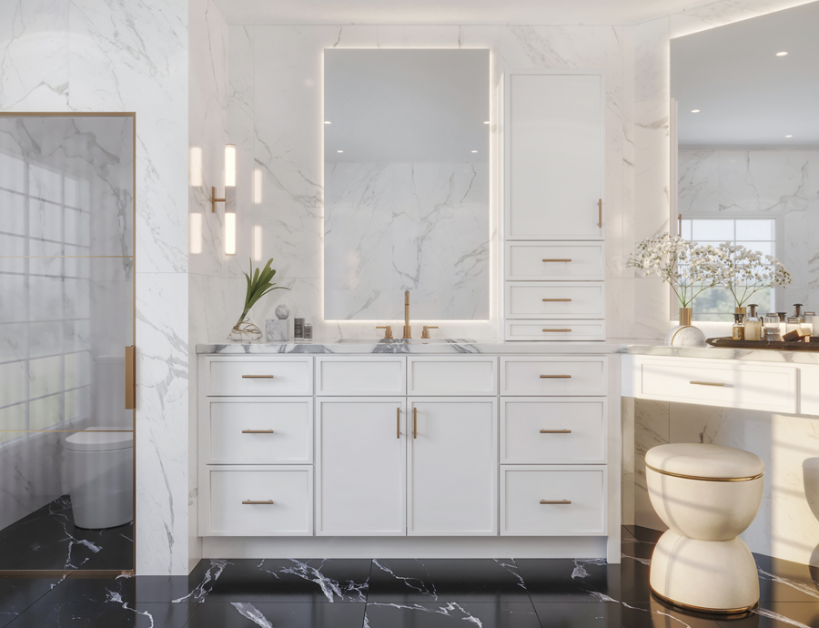 Slim Shaker White Dove Vanities