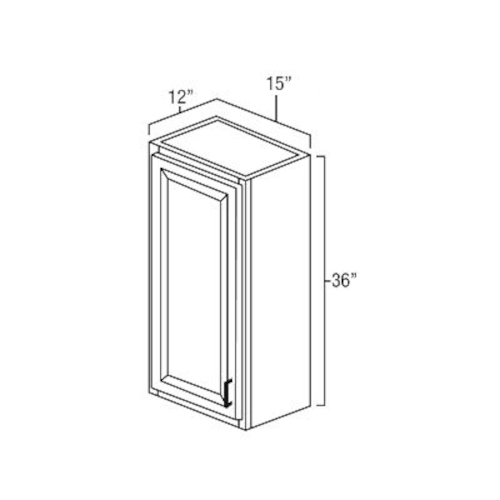 Toffee Shaker 15" x 36" Wall Cabinet