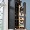 6" Tiered Wall Filler Between Cabinet Pullout w/ Ball Bearing Soft-Close (42"H Wall Cabinets)