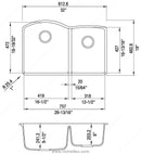 Blanco Sink - Diamond U 1 3/4 (Double)