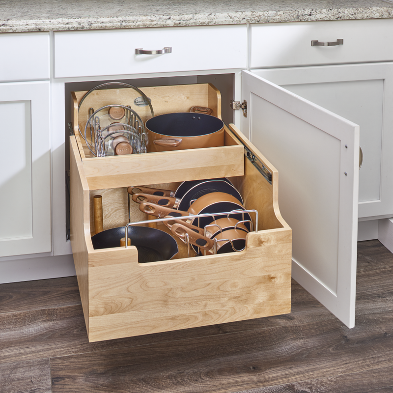 Base Cabinet Cookware Pullout Organizer (Fits 27" Base)