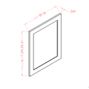 Shaker White 11-1/2" W x 14" H Wall Decorative Door Panel Pre-Assembled