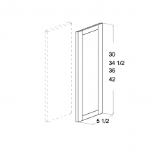 Shaker Antique White 5 1/2 X 41 Filler Overlay