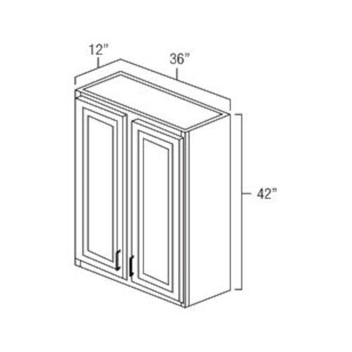 Toffee Shaker 36" x 42" Wall Cabinet