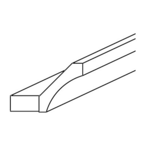 Toffee Shaker Cove Crown Molding 2 1/2" X 96"
