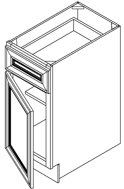 Toffee Shaker 9" Base Cabinet