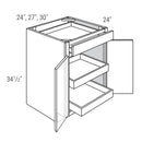 Rigby Mist 27" Base Cabinet w/ 2 Rollout Shelves