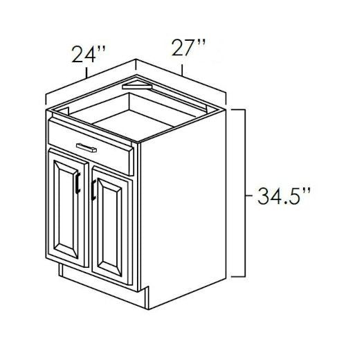 Shaker Honeycomb 27" Base Cabinet