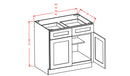 Winchester Grey 42" Base Cabinet