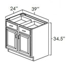 Winchester Grey 39" Base Cabinet