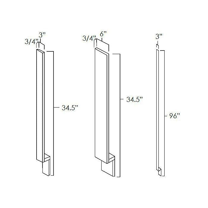 White Shaker 3" Base Filler