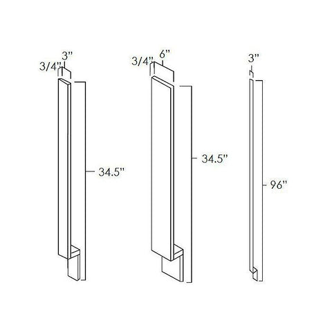 White Shaker 3" Base Filler