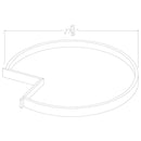 Base Wooden Lazy Susan Trays (2)