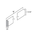 White Shaker 8' Batten Molding
