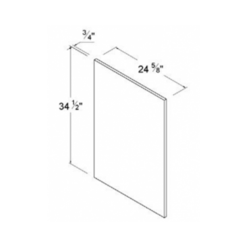 Shaker Aberdeen Green Base Decorative Door Panel - 23 1/2"W x 29"H