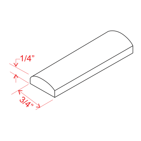 Slim Shaker Aberdeen Green Batten Moulding - 96"W x 3/4"H x 1/4"D