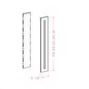 Shaker Unfinished Filler Overlay - 5-1/2"W x 35"H x 3/4"D Pre-Assembled
