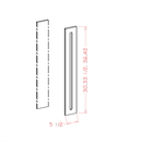 Shaker Essence Oak Filler Overlay - 5-1/2"W x 41"H x 3/4"D