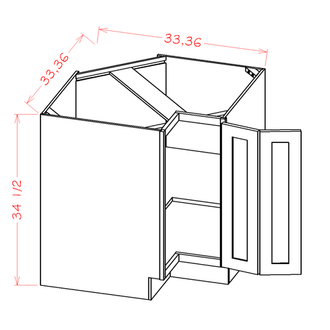 Ridgeline Graphite 33" Base Easy Reach Cabinet