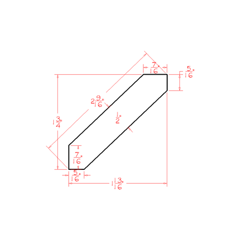 Belmont Almond Angle Crown Moulding (Cut to 84)