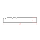 Belmont Almond Furniture Base Moulding Pre-Assembled