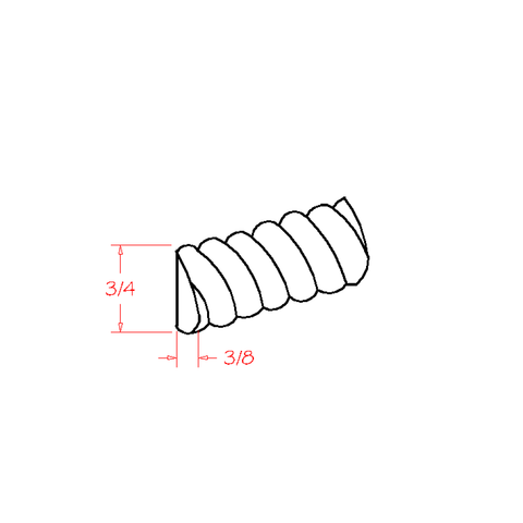 Ellington Vintage White Rope Moulding