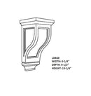 White Shaker Large Corbel