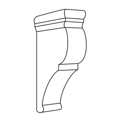 Hadley Drift 3"W x 10-3/4"H x 6-3/8"D Corbel