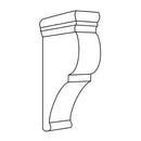 Rustic Shaker Slab 3"W X 10-3/4"H x 6-3/8"D Corbel