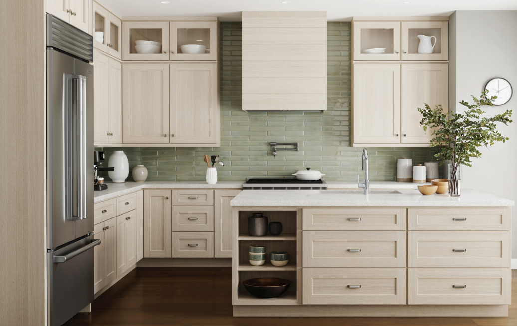 Coastal Shaker Slab Kitchen Cabinets - Coastal Shaker Slab Cabinets
