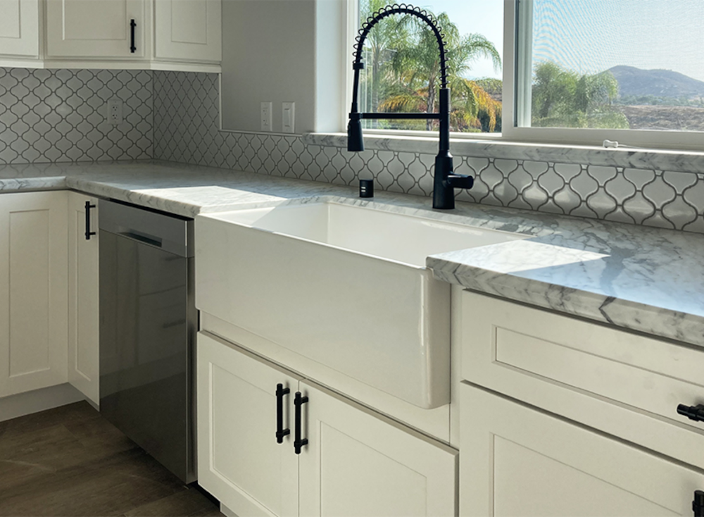 Illustration of White Shaker Style Kitchen Cabinets Online Sale Today