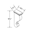 Shaker Aberdeen Green Corbel - 3"W x 12 3/4"H x 6"D